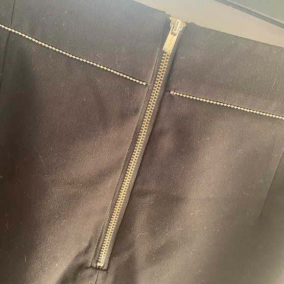 Classic Calvin Klein Black Pencil Skirt with Beaded Top Detailing - Picture 5 of 6